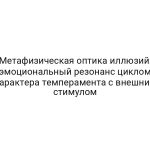 Метафизическая оптика иллюзий: эмоциональный резонанс циклом Характера темперамента с внешним стимулом