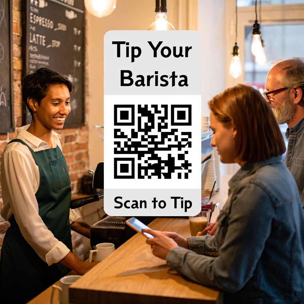 Подключение приёма чаевых для бариста через QR-код
